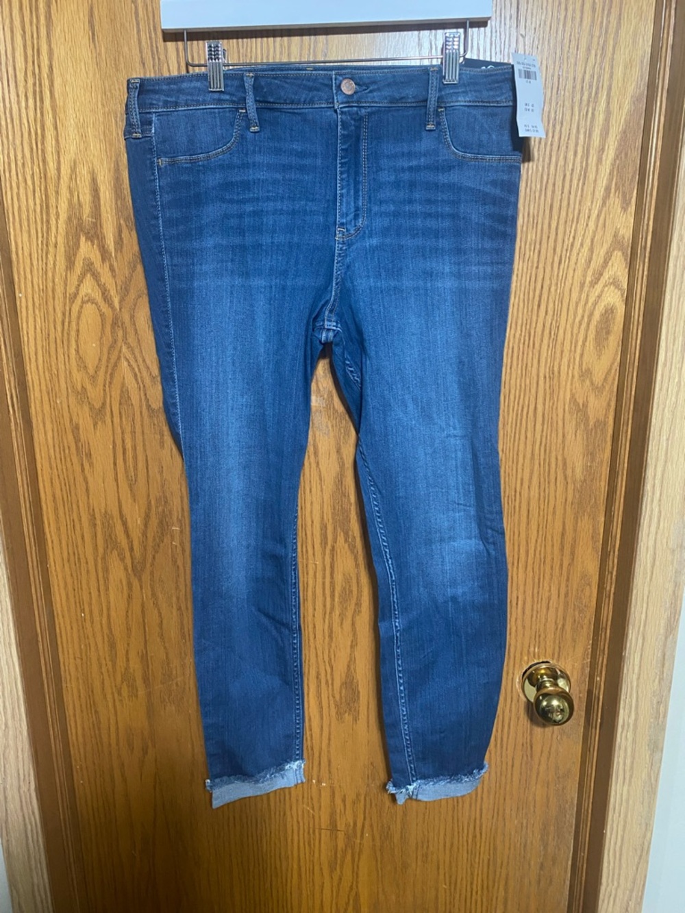 High rise jean leggings